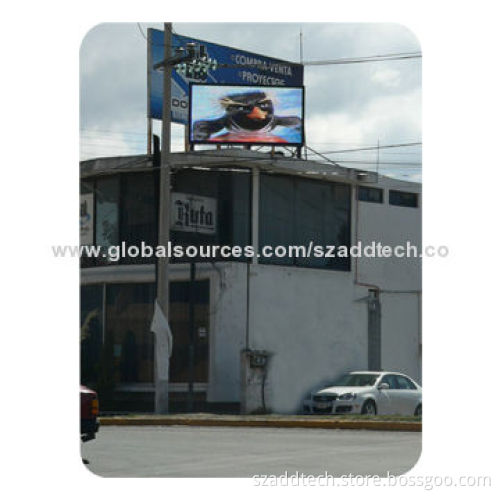 Outdoor Advertising LED Display, Installed on Top of One Building with 9,500 Nits Brightness
